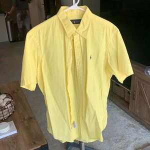 Yellow Polo Ralph Lauren Short Sleeve Button Down *FREE SHIPPING*